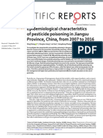 Epidemiological Characteristics of Pesticide Poisoning in Jiangsu Province, China, From 2007 To 2016