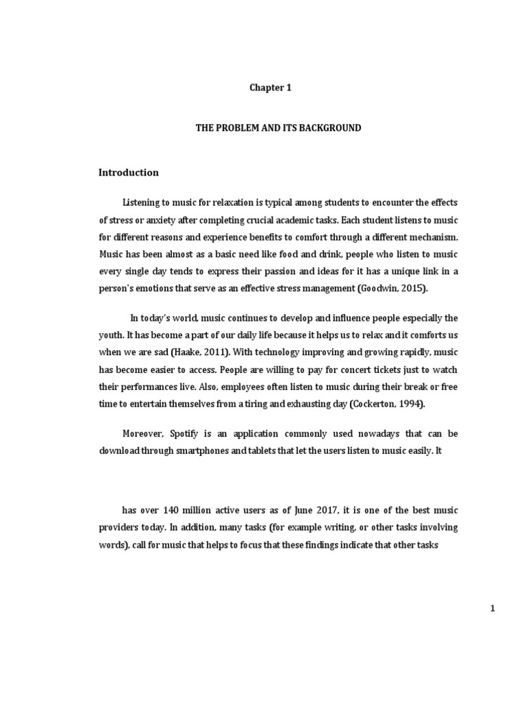 Impact of Music To The Academic Performance | PDF | Survey Methodology ...