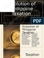 Evolution of Philippine Taxation: Saile - Bayeta - Friolo - Yabo - Matamo - Onguda - Jonem - Pulgarinas