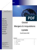 Global Mergers Acquisitions Update