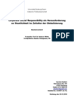 Corporate Social Responsibility Als Herausforderung An Staatlichkeit Im Zeitalter Der Globalisierung