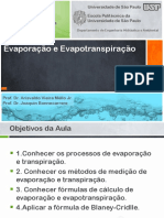 Aula 9 - Evapotranspiração PDF