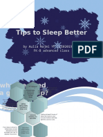Tips To Sleep Better by Aulia Najmi