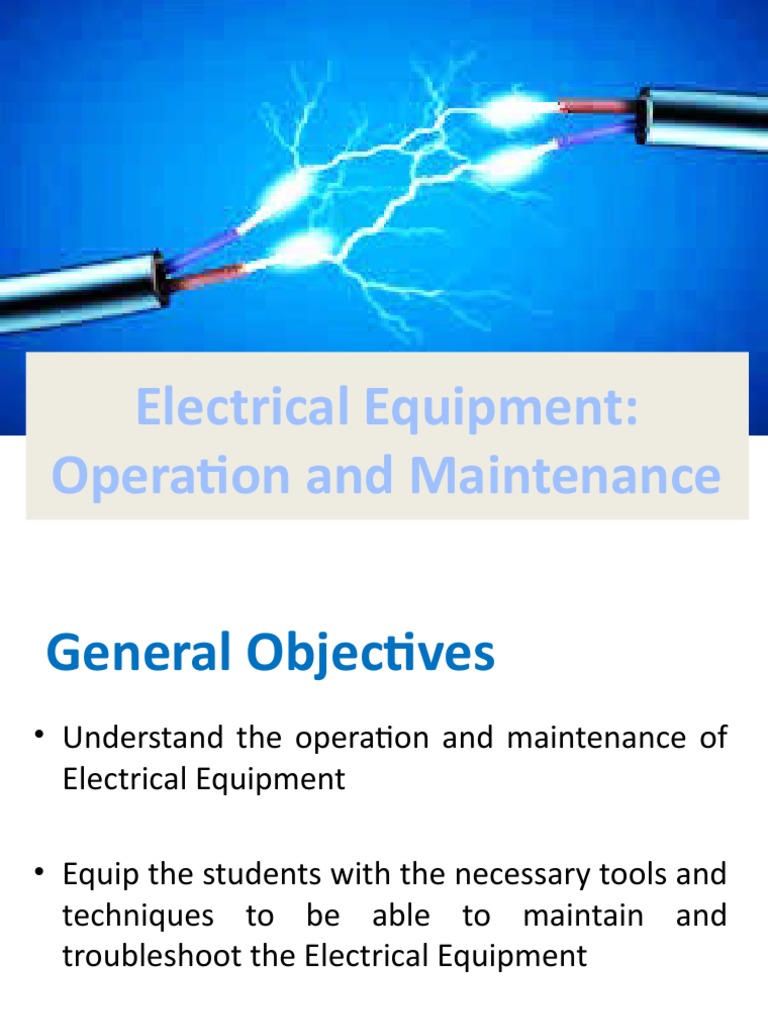 Overview of Electrical Maintenance PDF Electrical Engineering