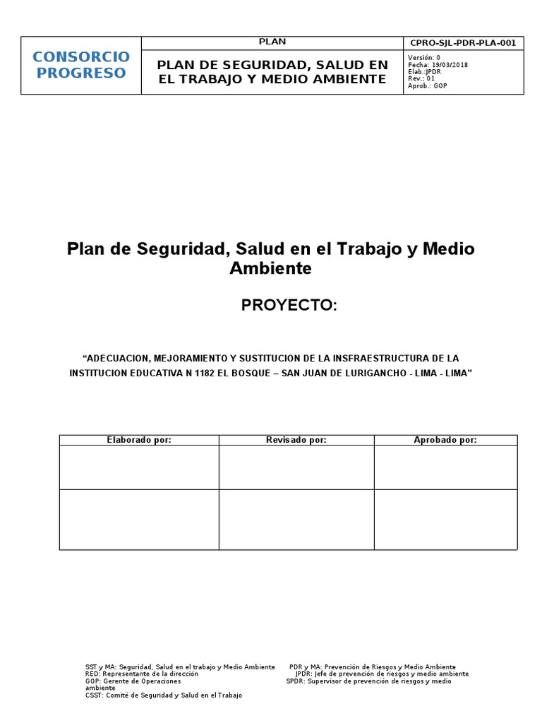 Plan de SSOMA | PDF | Seguridad y salud ocupacional | Casco