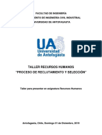 Taller RRHH Reclutamiento y Selección - F. Zuñiga, D. Mora, J. Ramos