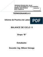 Balance de Ciclo Ii