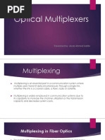 Optical Multiplexers: Presented By: Aizaz Ahmed Sahito