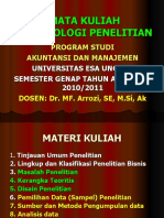 Materi OL Pert. 1 (Metodologi Penelitian)