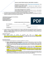 (ACTUALIZACIÓN) Instrucciones Previas A Segundo Parcial - Física Básica PDF