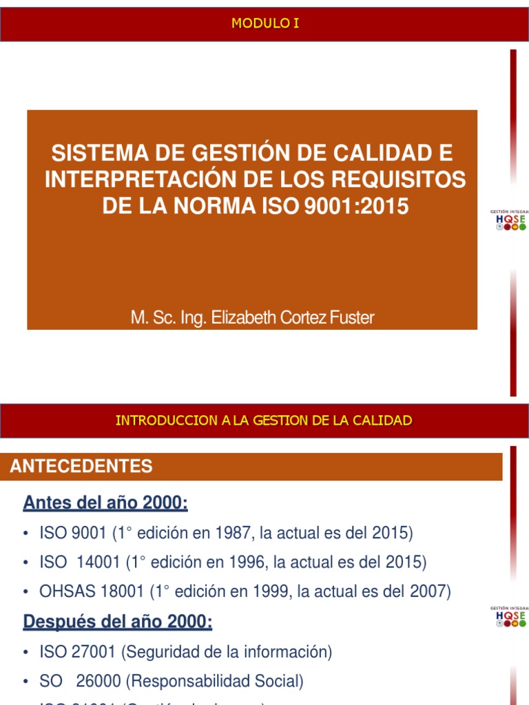 Interpretación de ISO 9001:2015 | PDF | Gestión de la calidad | Calidad ...