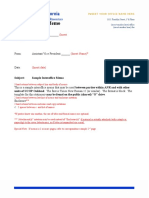 Sample Interoffice Memo Template