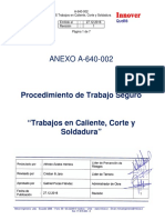 A-640-002 PTS Trabajo en Caliente, Corte y Soldadura - Rev1.