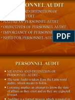 Personnel Audit