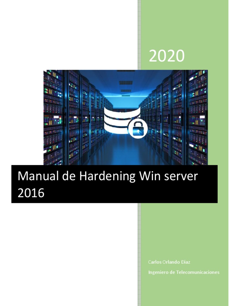Hardening de Windows Server 2016 | PDF | Arquitectura de Computadores ...