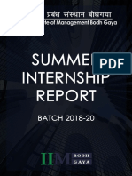 Summer Placements Report 2018 20