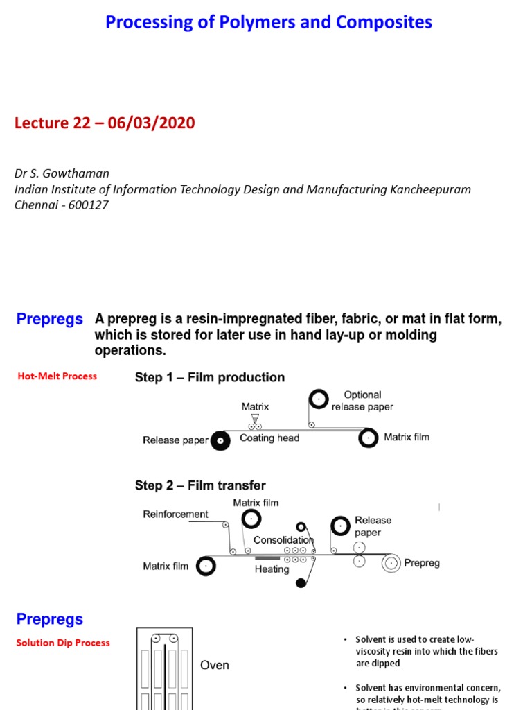 Processing of Polymers and Composites: Lecture 22 - 06/03/2020 | PDF ...
