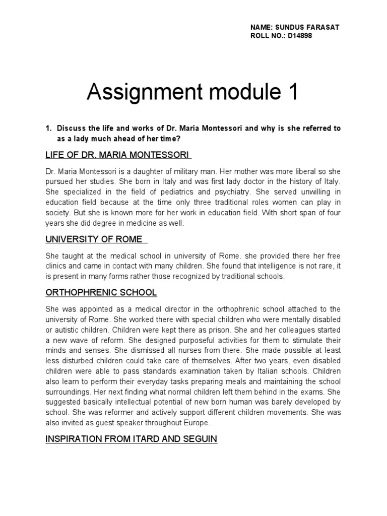 pmc module 1 assignment pdf