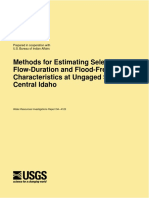 Methods For Estimating Selected Flow-Duration and Flood-Frequency Characteristics at Ungaged Sites in Central Idaho