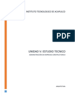 Unidad V Administracion de Empresas Constructoras PDF