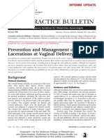 Prevention and Management of Obstetric Lacerations at Vaginal Delivery