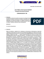 COMUNICADO #08 Licitación Pública Internacional 35-2017 Ferrocarril Central PDF