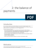 Topic 12: The Balance of Payments