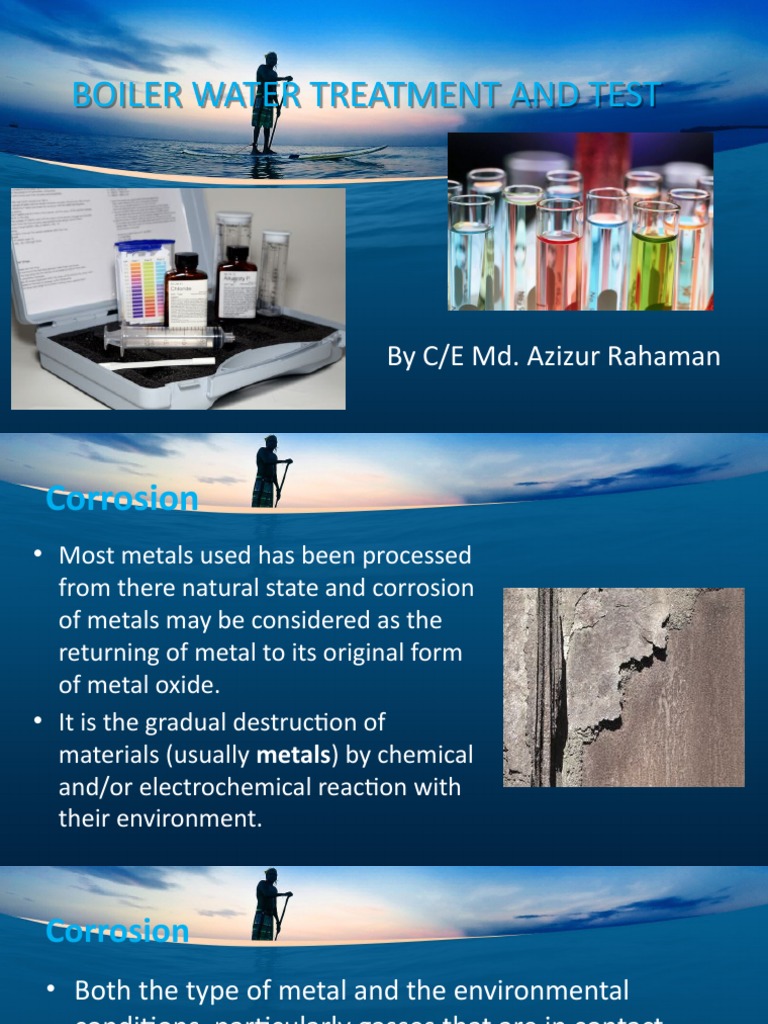 Boiler Water Treatment and Test PDF Alkalinity Corrosion