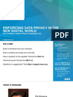 Presentation - ENFORCING DATA PRIVACY IN THE NEW DIGITAL WORLD Full Slides