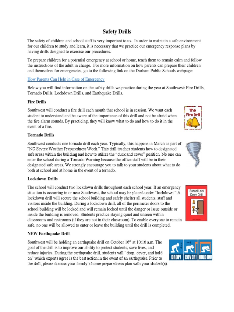 Earthquake Drill Preparation Guide | PDF | Emergency Management ...