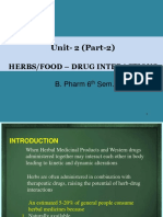 Unit-2 (Part-2) : Herbs/Food - Drug Interactions