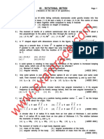 Physics Rotational Motion MCQ