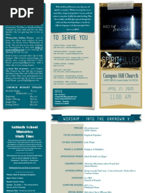 Bulletin 04 25, 2020