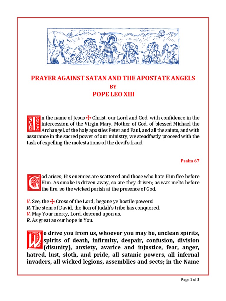 Covid19 - Exorcism of Pope Leo XIII PDF | PDF | Mary, Mother Of Jesus ...