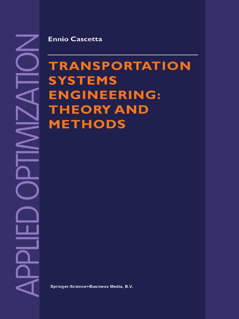 Transportation Systems Engineering Theory and Methods PDF