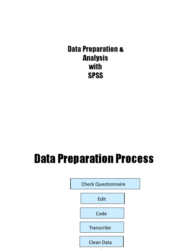 SPSS Data Preparation Steps | PDF | Statistical Hypothesis Testing ...