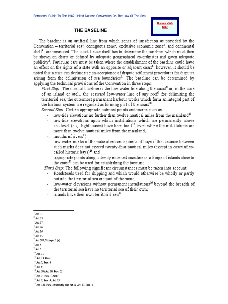 Understanding Baselines in Maritime Law | PDF | Territorial Waters ...