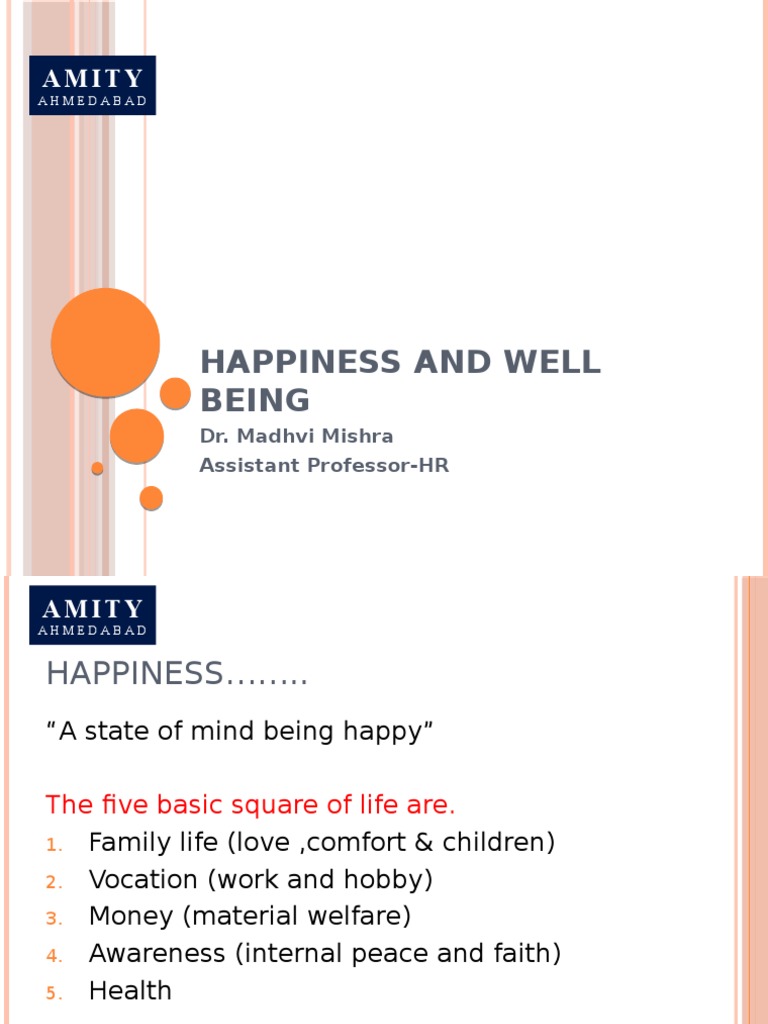 Happyness and Wellbeing | PDF | Well Being | Happiness