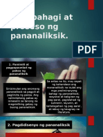 Mga Bahagi at Proseso NG Pananaliksik