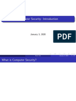 Computer Security: Introduction: January 3, 2020