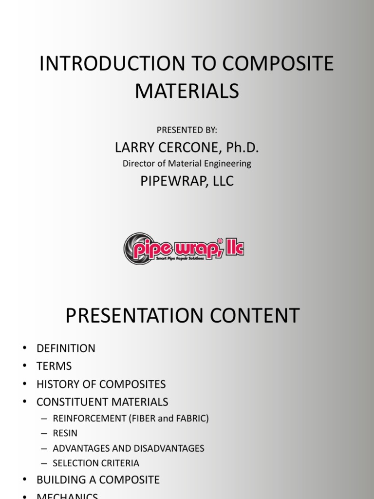 Composite Materials Overview | PDF | Composite Material | Fibre ...