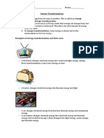 Energy Transformation Practice 1