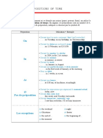 Lesson - Prepositions of Time PDF