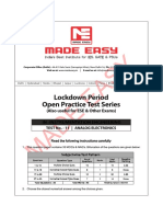 Test-11-IN - Analog Electronics PDF