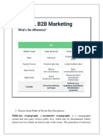 B2B Vs B2C: 2. Discuss About Public & Private Key Encryptions