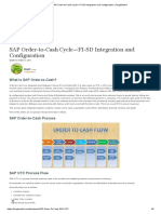 SAP Order-to-Cash Cycle-FI-SD Integration and Configuration