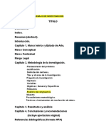 Estructura de Trabajo de Investigacion