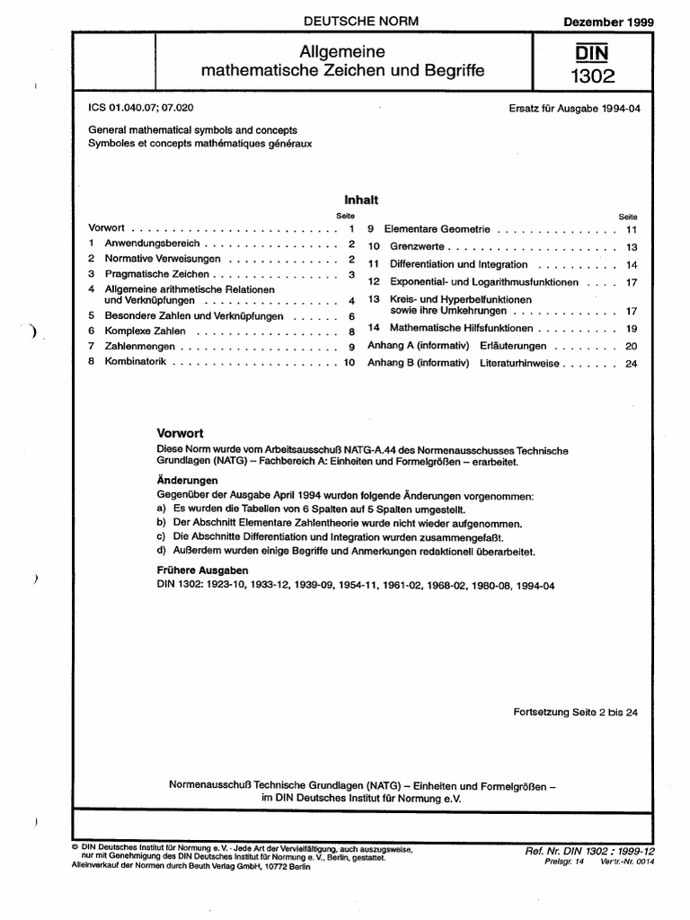 Din 1302 | PDF