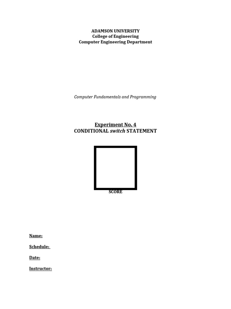 Adamson University College of Engineering Computer Engineering ...