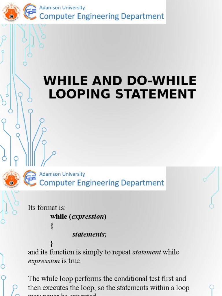 C++ Do While Loop | PDF